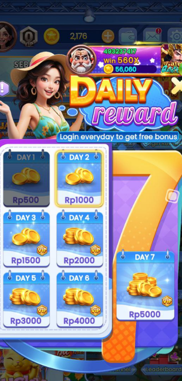 7 days login kode di 789bni